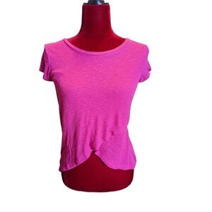 Express One Eleven Fuchsia Pink High Low Top Size xSmall